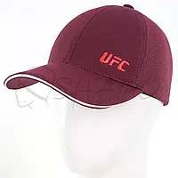 Бейсболка закрытая универсальная на стрейч - резинке кепка кукуруза с брендовой вышивкой UFC BSH19793 Бордовый