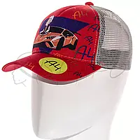 Бейсболка детская кепка летняя на сетке с регулировкой размера A4 Lamba SUBD21882 Красный