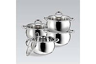 Набор посуды нержавеющий Maestro - 2 x 2,8 x 3,8 x 6,4 л (4 шт.) от магазина style & step