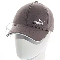 Бейсболка закрытая универсальная на стрейч - резинке кепка кукуруза с брендовой вышивкой Puma BSH18033 Серый