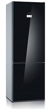 Холодильник Bosch з нижнім. мороз., 203x70x67, xолод.відд.-330 л, мороз.відд.-105л., 2 дв., А++, NF, дисплей, чорний