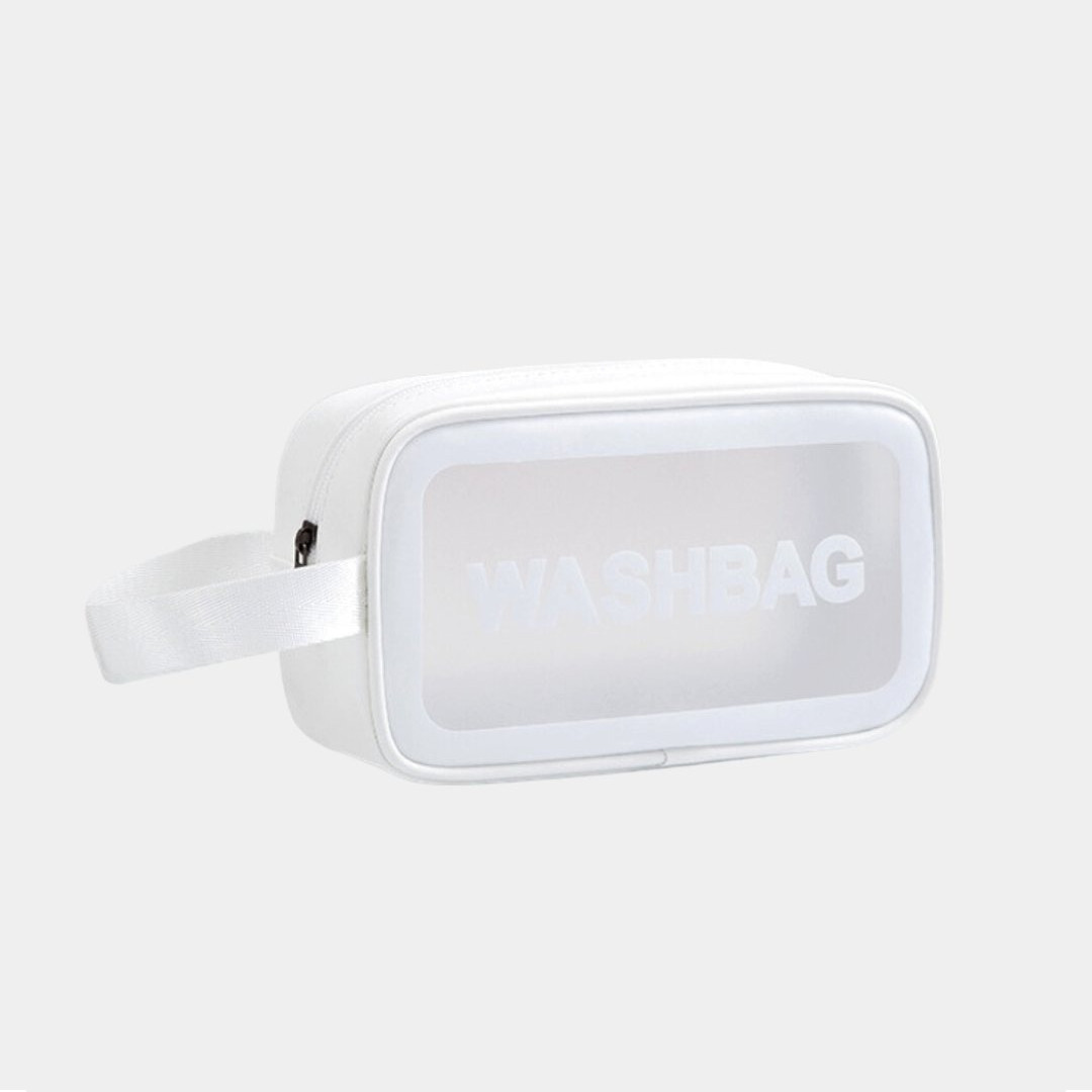 Жіноча косметичка органайзер WASHBAG MEDIUM з однією ручкою біла, фото 1