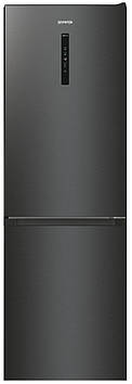 Холодильник Gorenje NRK619EABXL4 з нижнім. мороз. камерою, 185х60х60 см, 2 дв., Х-204л, М- 96л, A+, NoFrost