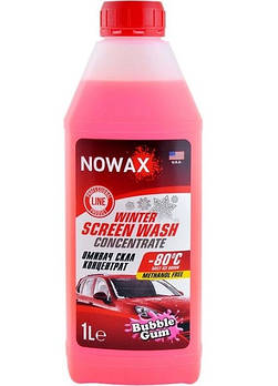 Зимовий омивач скла Nowax Winter Screen Wash концентрат -80°C 1 л Bubble Gum