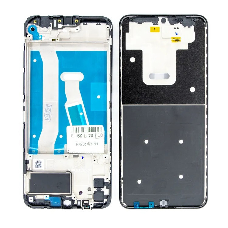 Рамка кріплення дисплея для телефону Huawei Y6P 2020 чорна
