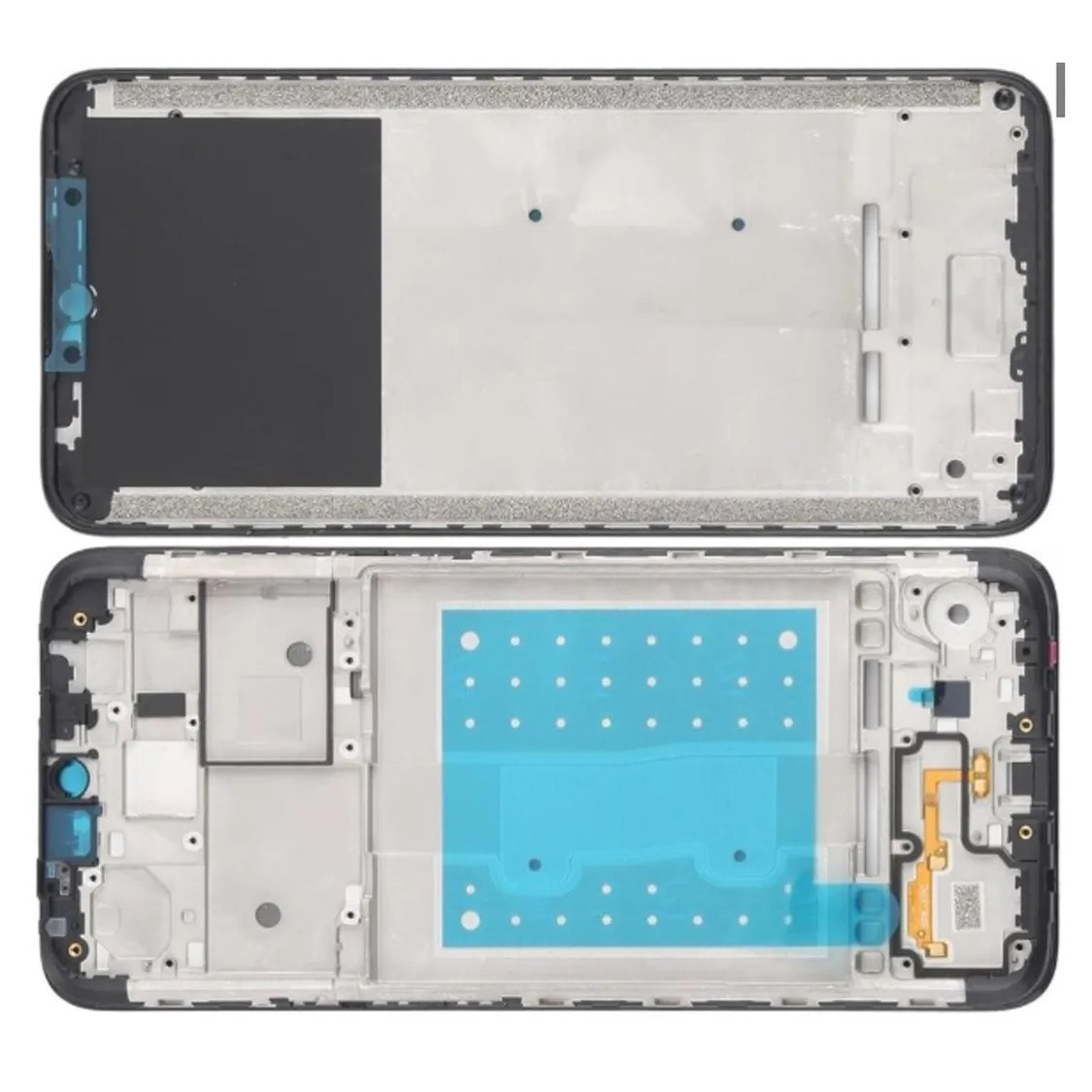 Рамка кріплення дисплея для телефону Motorola E7 XT2095, чорна