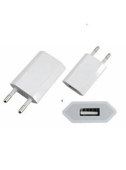 Перехідник адаптер плоский СЗУ для білий USB Samir