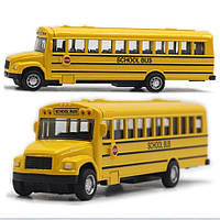 Модель автомобиля School bus 1:64, Металлическая инерционная машинка, Игрушечная машинка Школьный автобус