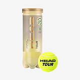 Нові м'ячі Head TOUR (ящик 72 м'ячі) для великого тенісу (24 банок по 3 м'ячі), фото 2