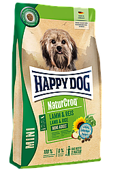 Корм для собак Хепі Дог НатурКрок Міні Happy Dog NaturCroq Mini Lamm&Reis 4 кг з ягнятком та рисом