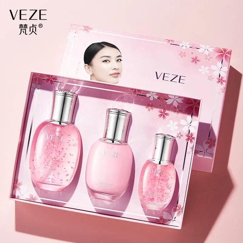 Подарунковий набір з екстрактом сакури та поліпептидними протеїнами Veze Sakura Polypeptide Protein Skin Care Set