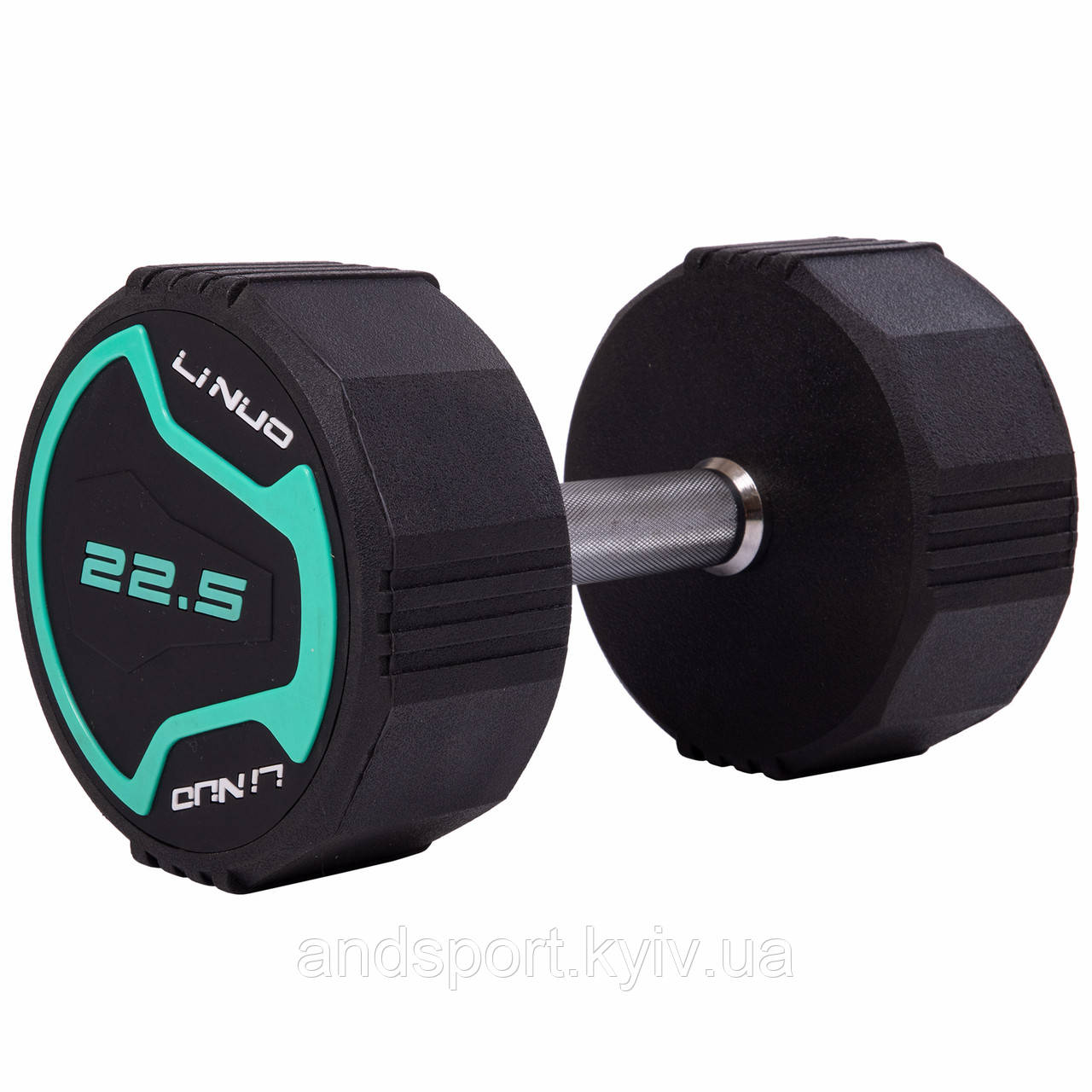 Гантель цілісна професійна LI NUO TA-3614-22,5 1шт 22,5кг чорний Код TA-3614-22_5
