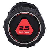 Гантель цілісна професійна LI NUO TA-3618-2,5 1шт 2,5кг чорний Код TA-3618-2_5, фото 2