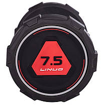 Гантель цілісна професійна LI NUO TA-3618-7,5 1шт 7,5кг чорний Код TA-3618-7_5, фото 2