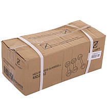 Гантель цільна шестигранна Zelart TA-2679-12,5 1шт 12,5кг Код TA-2679-12_5, фото 5