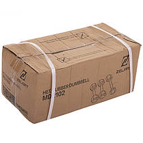 Гантель цільна шестигранна Zelart TA-2679-25 1шт 25кг Код TA-2679-25, фото 5