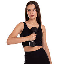 Гантель цільна шестигранна Zelart TA-2679-2,5 1шт 2,5кг Код TA-2679-2_5, фото 3