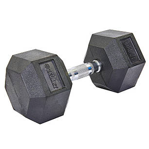 Гантель цільна шестигранна ZELART TA-5159-17,5 1шт 17,5кг Код TA-5159-17_5, фото 1