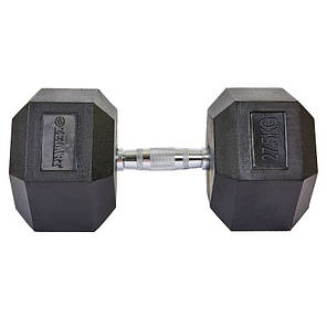 Гантель цільна шестигранна ZELART TA-5159-27,5 1шт 27,5кг Код TA-5159-27_5, фото 2