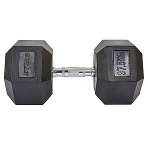 Гантель цільна шестигранна ZELART TA-5159-37,5 1шт 37,5кг Код TA-5159-37_5, фото 2