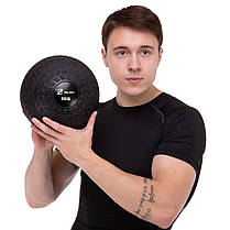 М'яч медичний слембол для кроссфіту Record SLAM BALL FI-7474-2 2кг чорний Код FI-7474-2, фото 5