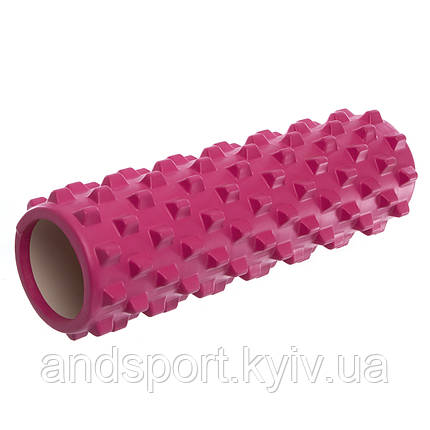 Роллер для йоги та пілатесу (мфр рол) SP-Sport Grid Rumble Roller FI-4942 45см кольори в асортименті Код, фото 1