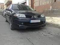 Спідниця на передній бампер під фарбування на Renault Megane 2 2002-2009