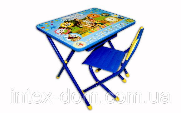 Набір меблів Демі стіл-стілець №3 синій Простоквашино
