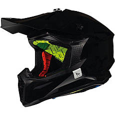 МОТОШОЛОМ ЕНДУРО MT FALCON SOLID КОЛІР ЧОРНИЙ ГЛЯНЦЕВИЙ