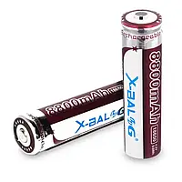 Аккумулятор Литий-ионный Li-ion 18650 X-BALOG 8800mAh аккумуляторная батарейка для фонариков