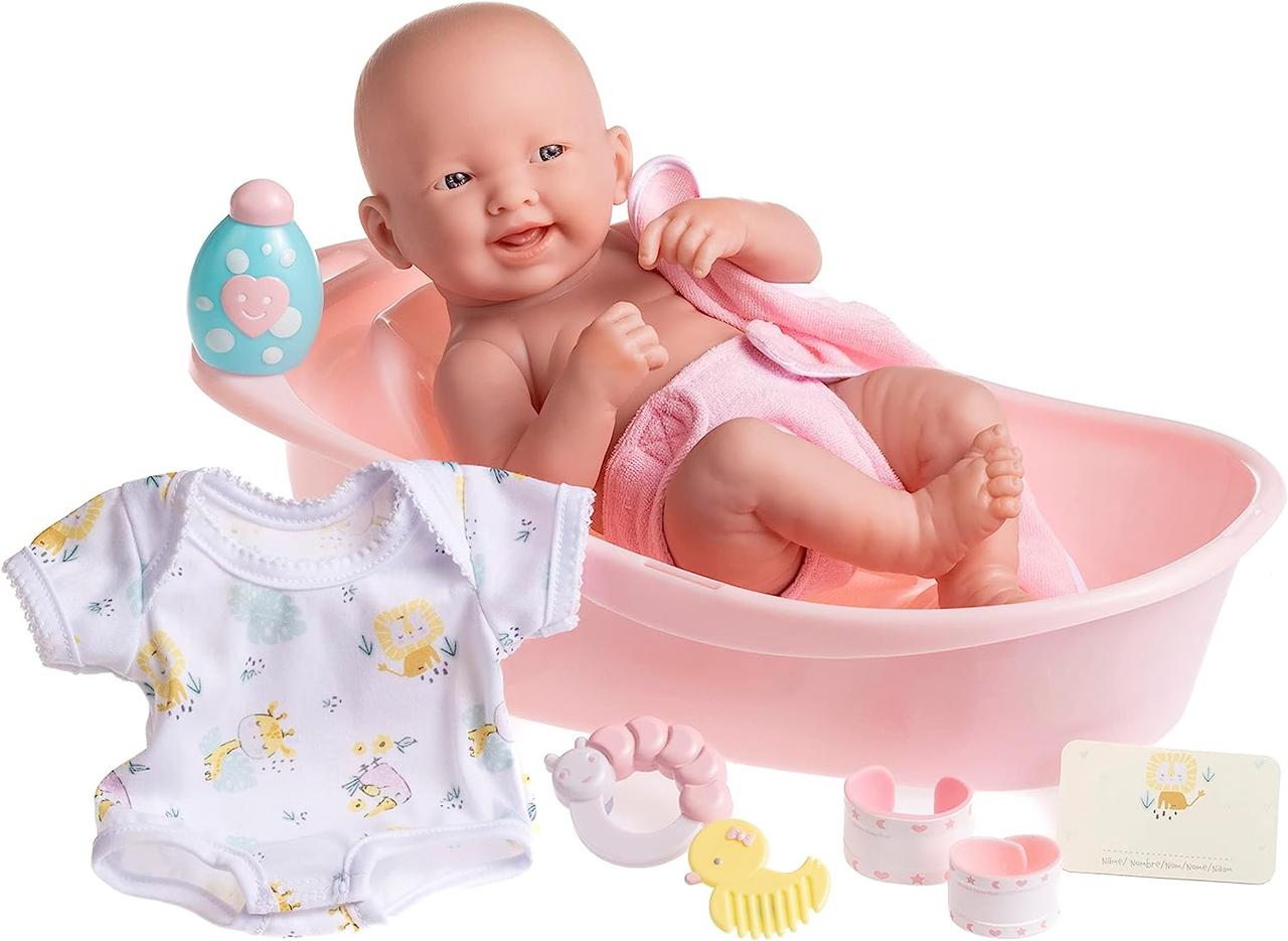 Вінілова лялька JC Toys La Newborn Layette Deluxe новонароджена дівчинка Berenguer (18570)