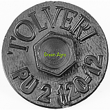 Болт кріплення (притиск) бокової мембрани насоса обприскувача Tolveri PU-2/120 (PU-2/120-12) Польща, фото 2