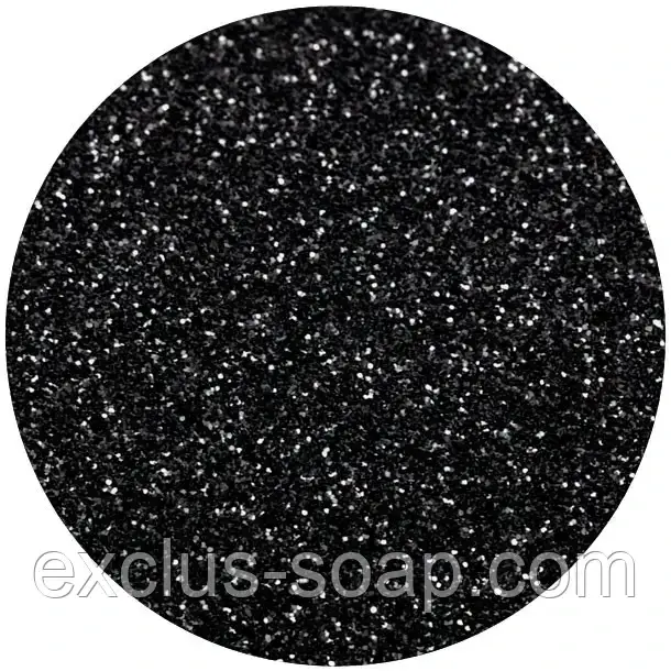 Чорний глітер-5 грамів-0,2 мм