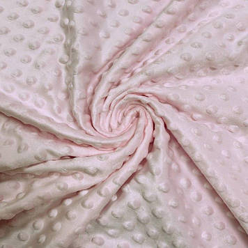 Плюшева тканина minky, колір рожевий