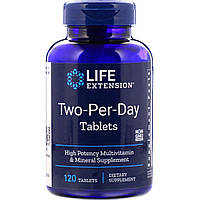 Мультивитамины Two-Per-Day Tablets Life Extension 120 таблеток UK, код: 7586591