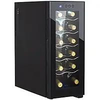 Винний холодильник з підсвічуванням на 12 пляшок Camry CR 8068 33 л