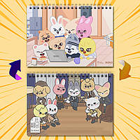 Скетчбук А5 48 л. 150 гр.м² SKZOO 004