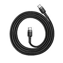 Дата-кабель зарядки Type-C "Baseus CATKLF-HG1" з підтримкою швидкої зарядки PD, QC, потужністю 60W, довжина 200 см, фото 3
