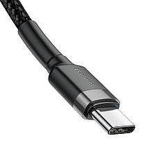 Дата-кабель зарядки Type-C "Baseus CATKLF-HG1" з підтримкою швидкої зарядки PD, QC, потужністю 60W, довжина 200 см, фото 4
