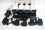 Комплект відеоспостереження бездротовий DVR KIT CAD Full HD UKC 8004/6673 WiFi 4ch набір на 4 камери, фото 5