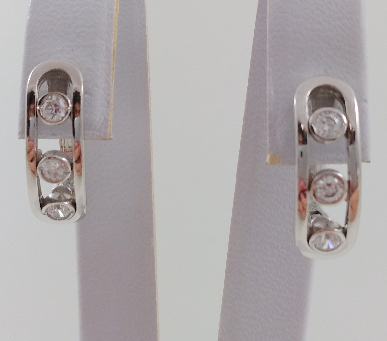 Сережки золоті з цирконієм С228, фото 1