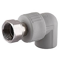 Кут з накидною гайкою Vsplast PPR ф20х1/2" ** 2019