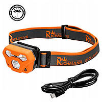 Ліхтарик на голову акумуляторний Richmann 4W+2LED з датчиком руху 300 lm IP65 USB C (C5905)
