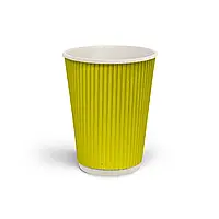 Стакан бумажный одноразовый 250 мл (уп-25 шт), Ripple гофрированый стаканчик для горячих напитков, кофе, чая
