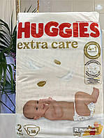 Подгузники Huggies Extra Care 2 (4-6 кг) 58 шт.