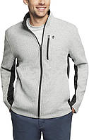 Чоловіча флісова кофта IZOD Big and Tall Advantage Performance Full Zip Сірий XL 196407057539