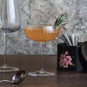 Набір шампанок 6 шт 300 мл LUIQI BORMIOLI Speakeasies Келихи для шампанського широкі плоскі, фото 3