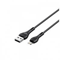 USB кабель для зарядки и передачи данных to iPhone Lightning 2.0A 1м черный