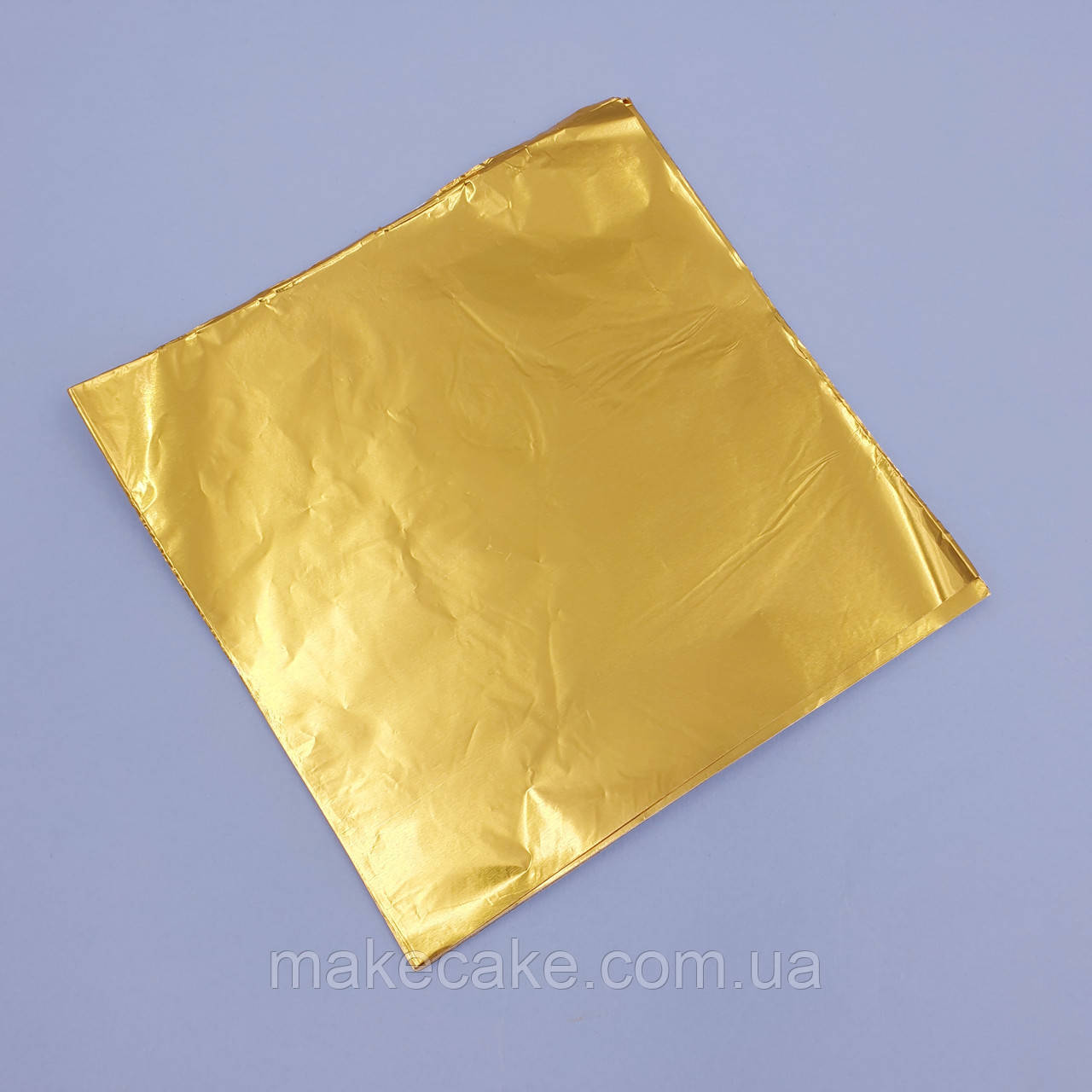 Фольга для цукерок квадратна Золота 8х8 см — 100 шт.