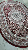 Турецкий ковер Albayrak Begonya красный овал 1,5x2,3 м